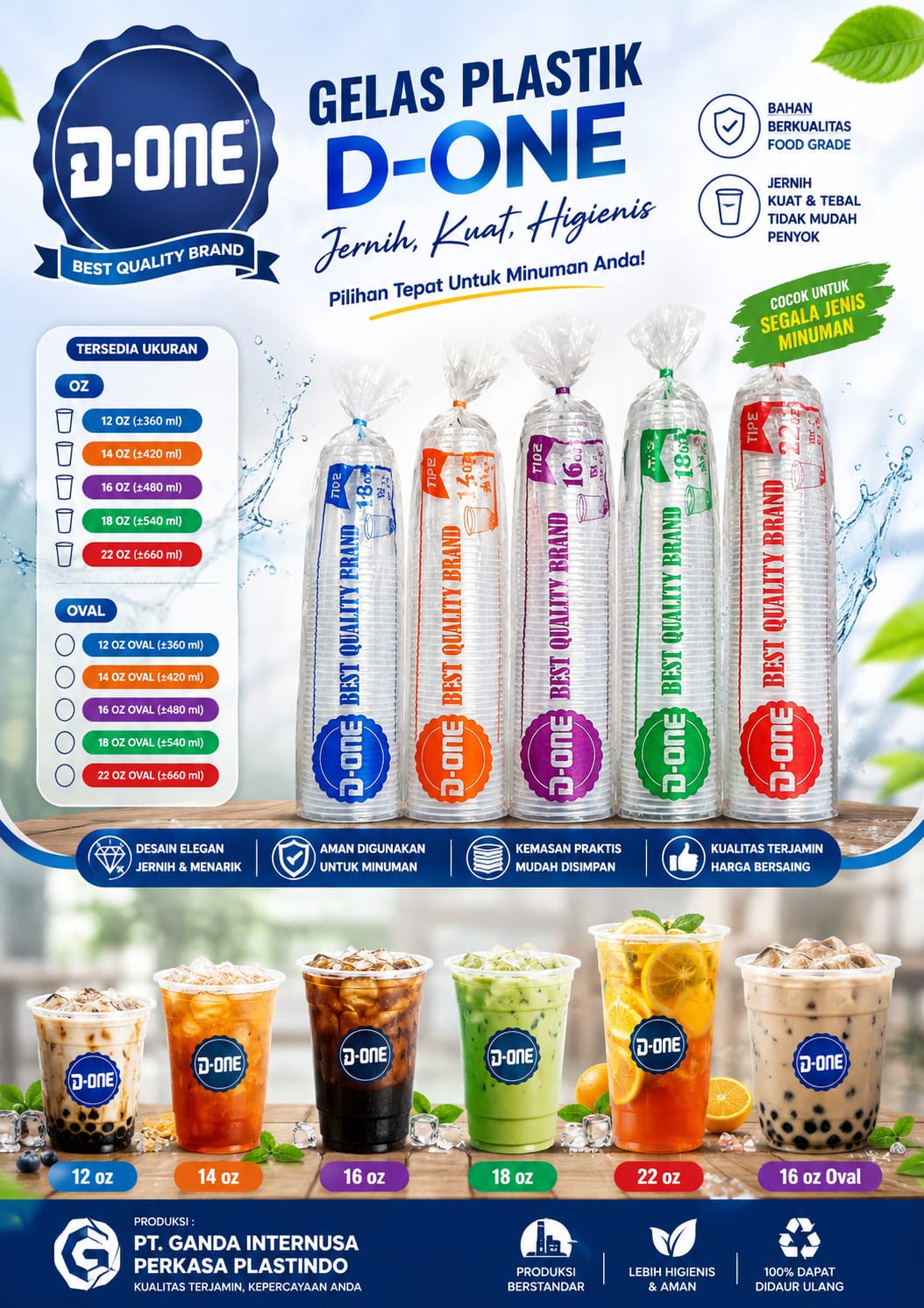 Gelas Plastik D-ONE